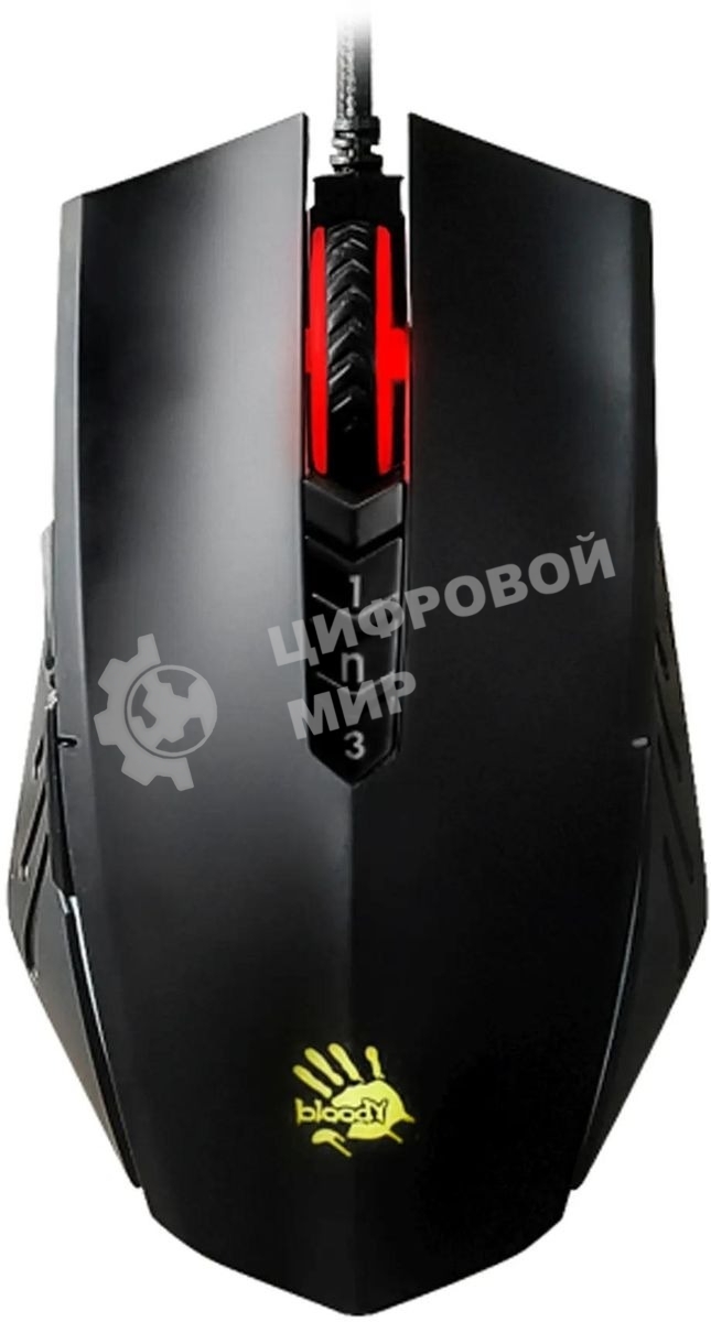 Мышь проводная A4Tech Bloody A70 черный, 6200 dpi, USB, кнопки - 8