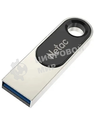 Флешка USB Netac U278 (NT03U278N-128G-32PN), 128Gb, USB 3.0, R/W 110/45, серебристый/черный