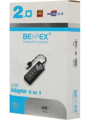 USB-концентратор Behpex BPH-920, USB 2.0, USB 4 порта, USB