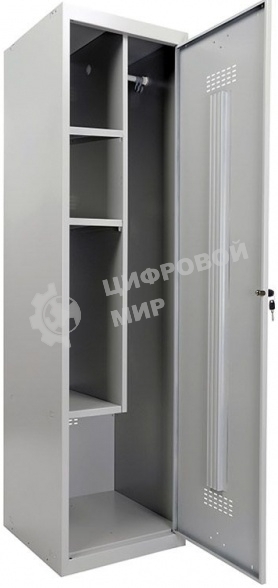 Шкаф для одежды Практик ML 11-50U прямой 500x500x1830мм серый (S23099404602)