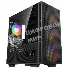 Компьютерный корпус DeepCool CH560 Digital черный (R-CH560-BKAPE4D-G-1) (ATX, без БП, 2хUSB, с окном)