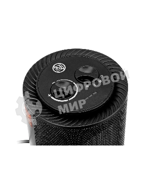 Тепловентилятор керамический Denzel DTFC-1200S, черный, 600/1200 Вт, 12 м2, 3 режима, термостат