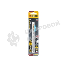 Сверло спиральное по металлу Denzel 6 х 139 мм, Р6М5, Golden Tip, удлиненное