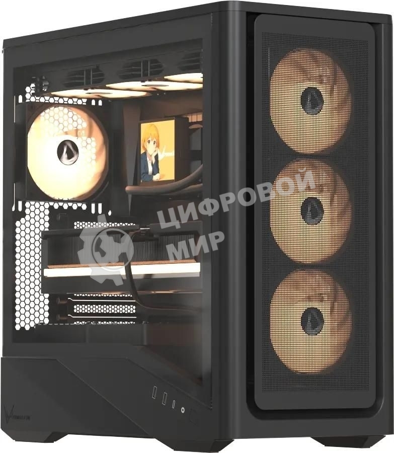 Компьютерный корпус AeroCool/Formula Air Power G9 DUO черный без БП ATX 5x120мм 3x140мм 2xUSB3.0 1xUSB3.1 audio bott PSU