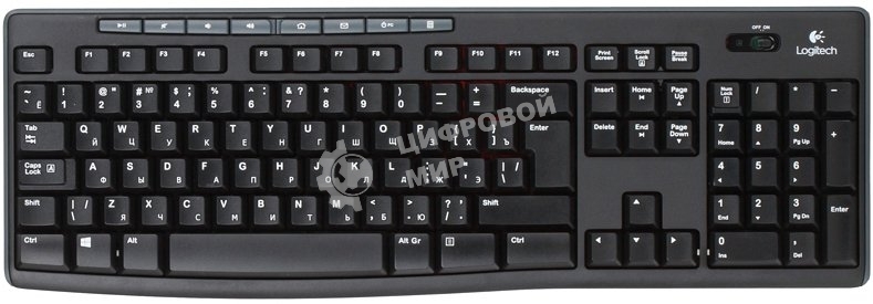 Комплект клавиатура + мышь Logitech MK270 русская раскладка (оригинальная гравировка)