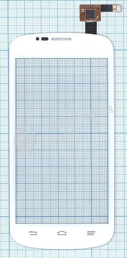 Сенсорное стекло (тачскрин) для ZTE V829, белое