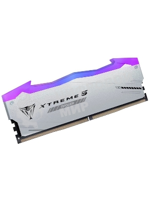 Оперативная память Patriot Viper Xtreme 5, DDR5, 32Gb (2x16GB), 6000MHz, CL30, DIMM, с радиаторами, RGb, серебристый