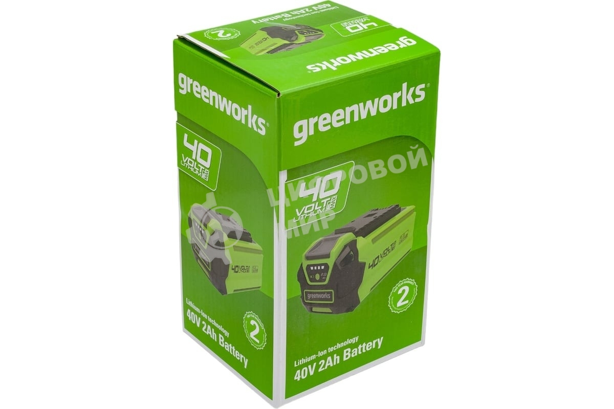Аккумулятор с USB разъемом GreenWorks G40USB2 для техники 40V, 2 А.ч