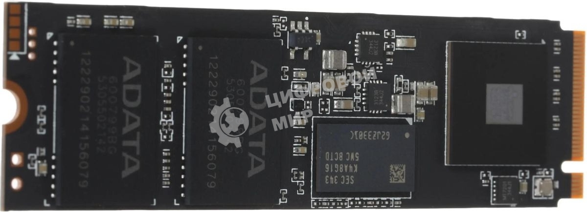 Накопитель SSD ADATA XPG GAMMIX BLADE S70, 2Tb, PCIe 4.0 x4, M.2 2280, NVMe, R/W 7400/6400