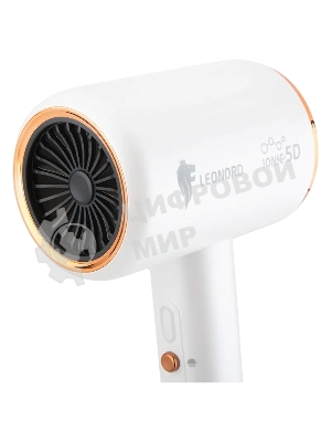 Фен LEONORD LE-1213 белый, 2000 Вт, ионизация