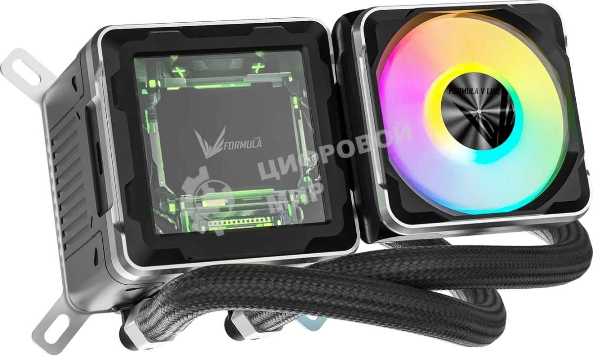 Система жидкостного охлаждения Formula V Line Cryo Wing Digi 240 BK, 240мм, LCD 2.73