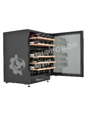 Винный шкаф встраиваемый ZÜGEL ZCWI460DB, черный