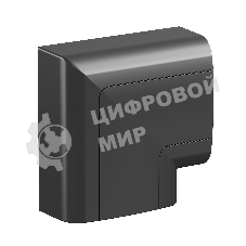 Угол плоский 110х50мм черный