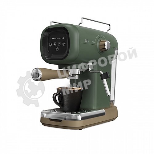Кофеварка эспрессо BQ CM2005 зеленый, исп. кофе - молотый, 0.6 л, 1100 Вт, 20 бар