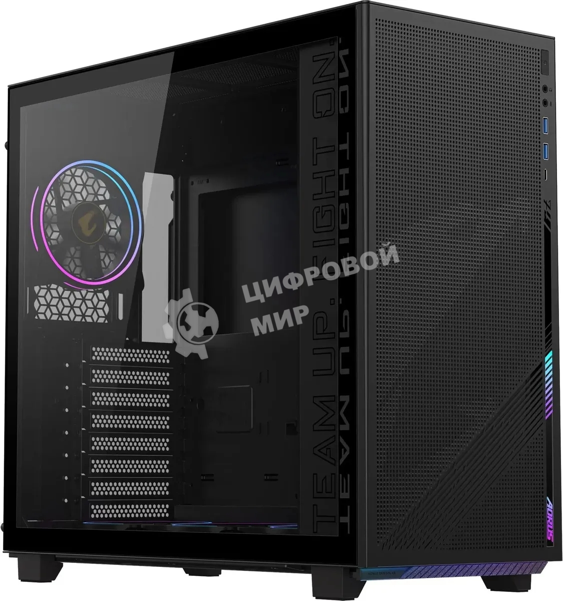 Компьютерный корпус Gigabyte Gb-AC400G черный без БП ATX 2xUSB 3.0 1xUSB3.1 audio bott PSU