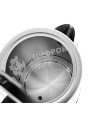 Чайник электрический BRAYER BR1060 2200 Вт, 1.7 л, стальной/черный