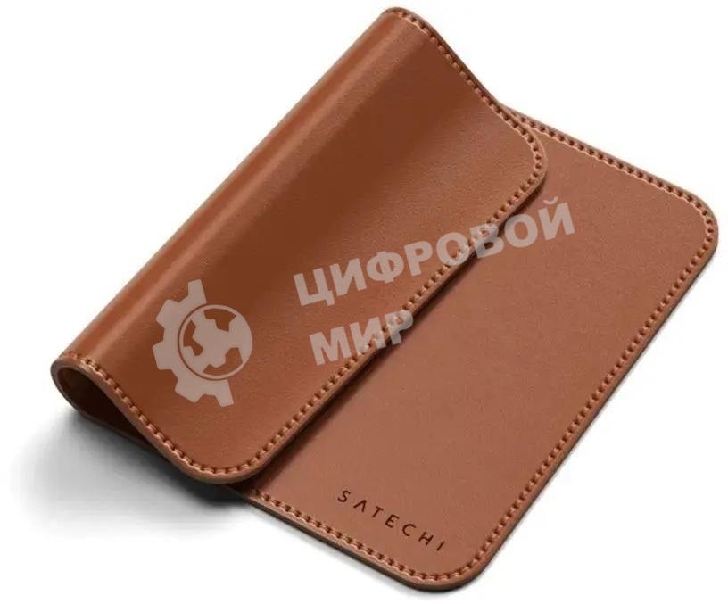 Коврик для мыши из веганской кожи Satechi Vegan-Leather Premium Desk Mat, коричневый