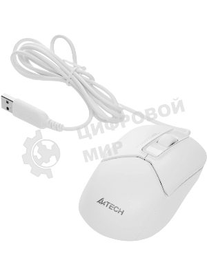Мышь проводная A4Tech Fstyler FM12S белый, 1200 dpi, USB, кнопки - 3