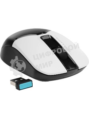 Мышь беспроводная A4Tech Fstyler FB12 белый/черный, 1200 dpi, радиоканал, Bluetooth, USB, кнопки - 3
