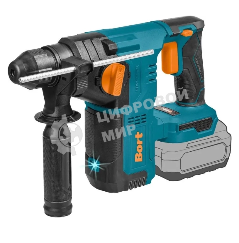 Перфоратор Bort BHD-21Li-XDK, SDS-plus, 18 В, 3 Дж, от аккумулятора