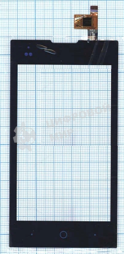 Сенсорное стекло (тачскрин) для ZTE V815W, черное