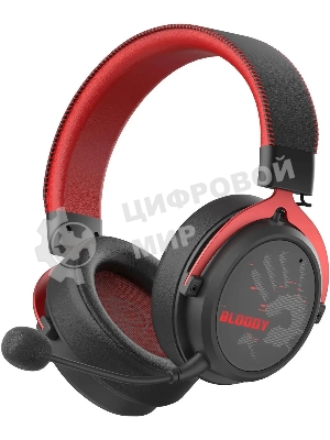 Гарнитура Bloody MR590 Sports Red красный/чёрный, беспроводная + проводная, Bluetooth, до 35 ч