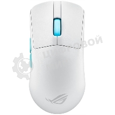 Мышь беспроводная/проводная ASUS ROG Harpe Ace Aim Lab Edition белый, 36000 dpi, радиоканал, Bluetooth, USB, кнопки - 5
