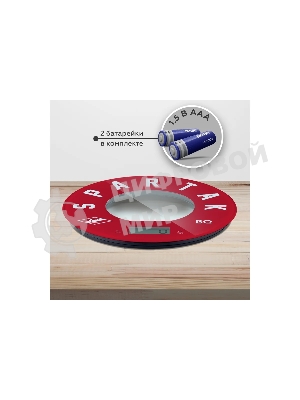 Весы кухонные BQ KS1007 Spartak, красный/рисунок