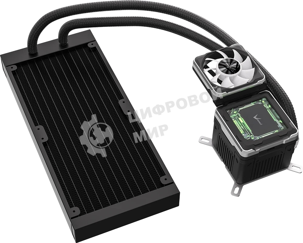 Система жидкостного охлаждения Formula V Line Cryo Wing Digi 240 BK, 240мм, LCD 2.73