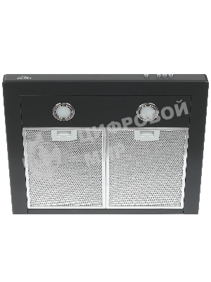 Вытяжка каминная Elikor Квадра 60П-430-К3Д черный, 59 см, 430 куб. м/ч, 56 дБ