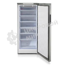 Морозильная камера Бирюса Б-M6046, металлик, 230л, 7 ящиков