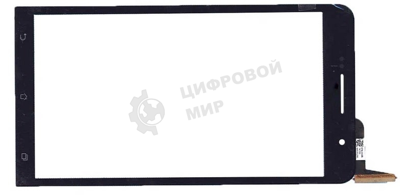 Сенсорное стекло (тачскрин) для Asus ZenFone 6 A600CG/A601CG, черное