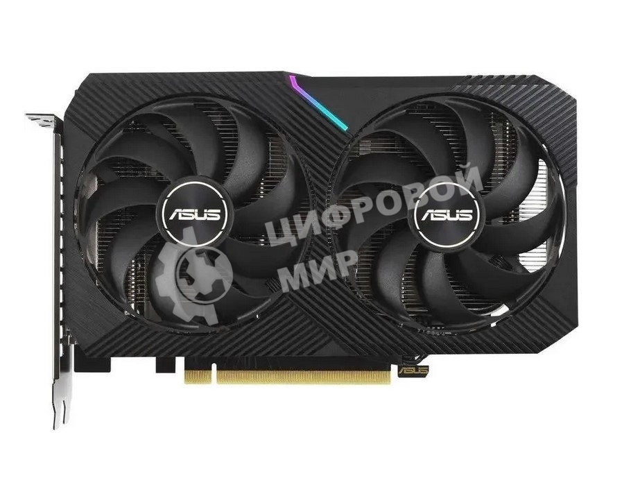 Видеокарта Asus GeForce RTX 3060 Dual OC Edition (LHR), 12 GB GDDR6, 192 bit, 3xDisplayPort, HDMI, GPU 1837 MHz