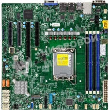 Материнская плата SuperMicro MBD-X13SCL-F-B, LGA1700, Intel C262, 4xDDR5, 8xSATA, 1xM.2, 1xPCIe 5.0 x16, 3xPCIe 5.0 x8, 1xVGA, 2x1Gb LAN, 2xUSB 2.0, 2xUSB 3.2 Gen 1, ATX