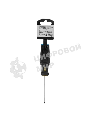 Отвертка Denzel SL3х75 мм, S2, 3к рукоятка