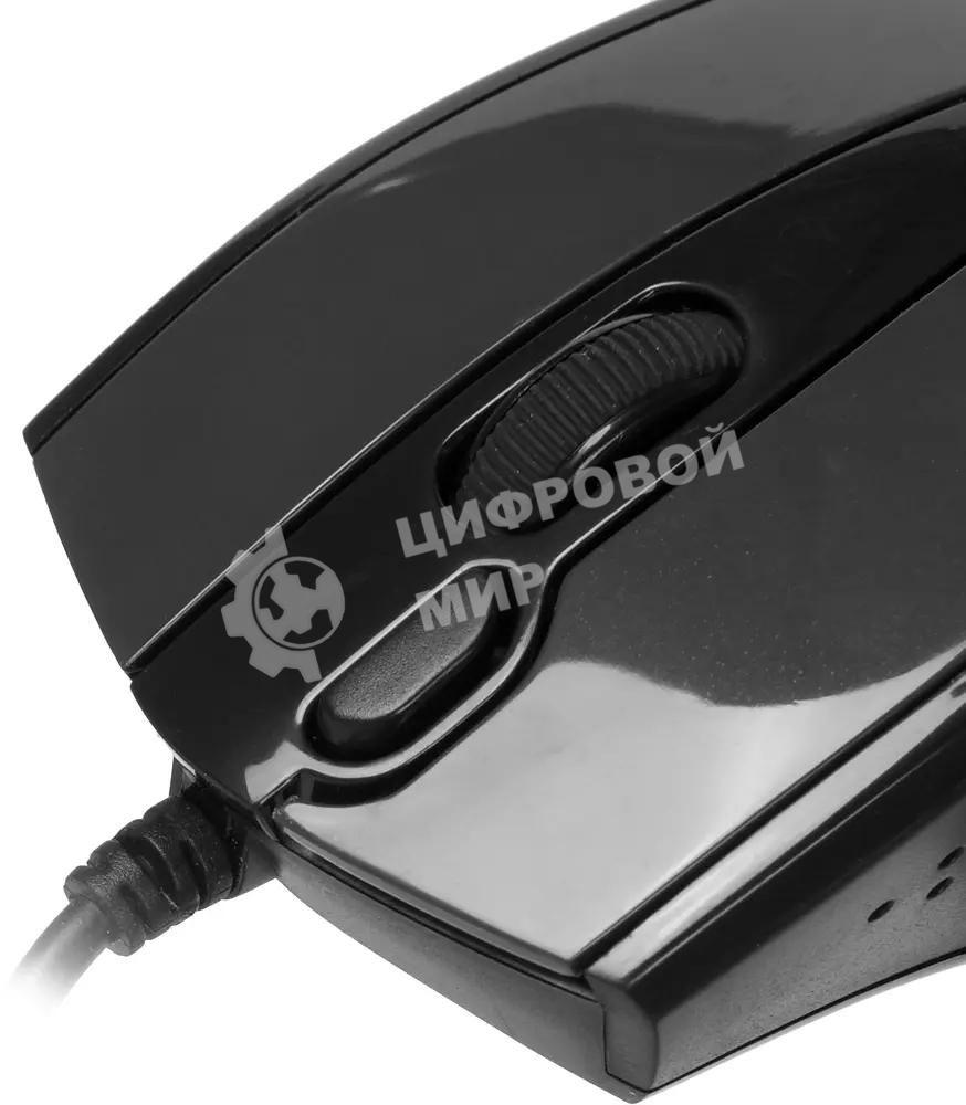 Мышь проводная A4Tech N-500F серый глянец/черный, 1200 dpi, USB, кнопки - 4