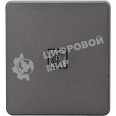 Розетка телевизионная Kranz ROUND TV с/у титан