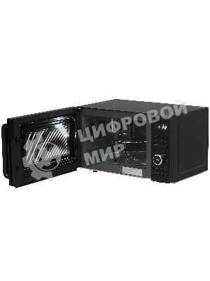 Микроволновая печь Haier HMG-DG207BA черный, 20 л, 700 Вт, переключатели - кнопки, поворотный механизм