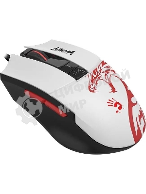 Мышь проводная A4Tech Bloody L65 Max белый, 12000 dpi, USB, кнопки - 7