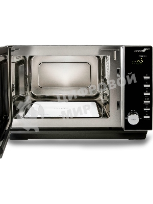 Микроволновая печь Steba MIC 2530 CERAMIC серебристый, 25 л, 900 Вт, переключатели - кнопки, поворотный механизм