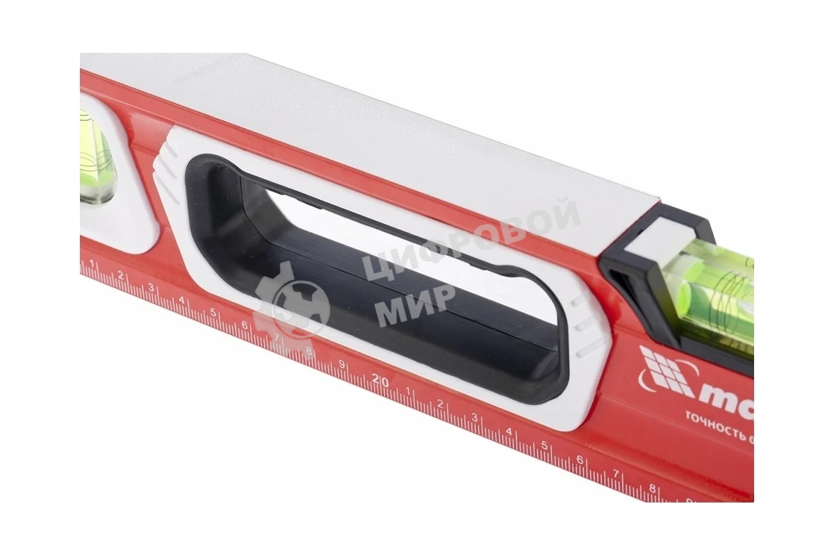 Уровень Matrix алюминиевый, магнит фрезеров 3 глазка 2 комп, рукоятки, 1200 мм