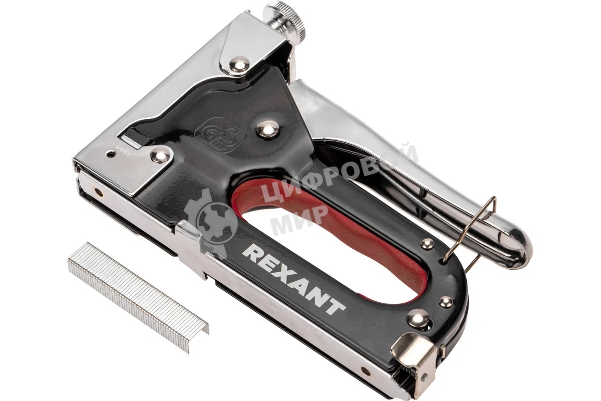 Степлер мебельный Rexant металлический со вставками 3 в 1
