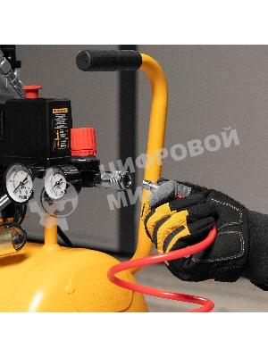 Компрессор Denzel DLS950/24 безмаслянный малошумный 950 Вт, 165 л/мин,ресивер 24 л