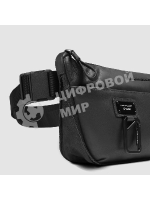 Рюкзак слинг Piquadro Harper CA6881AP/N черный кожа