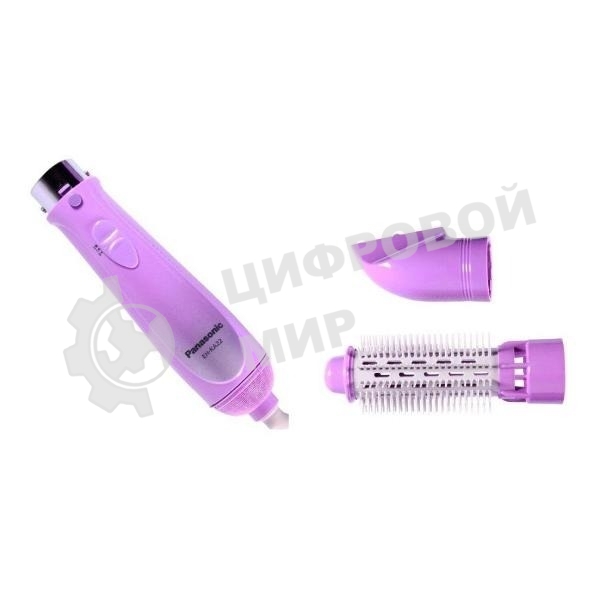 Фен-щётка Panasonic EH-KA22 фиолетовый/белый, 600 Вт, 40 мм