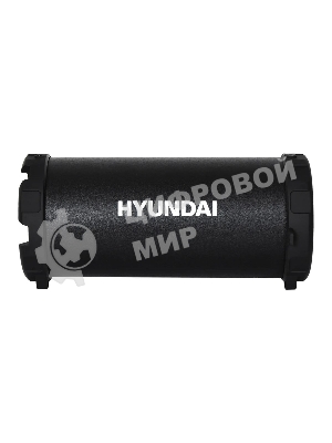 Колонка портативная Hyundai H-PAC220 черный/голубой 10W 1.0 BT/3.5Jack/USB