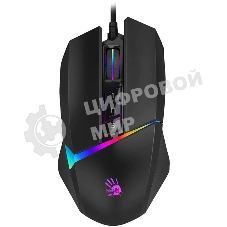 Мышь проводная A4Tech Bloody W60 Max черный, 10000 dpi, USB, кнопки - 10