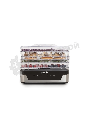 Сушка для фруктов и овощей Gorenje FDK400DE 5под. 240Вт нержавеющая сталь
