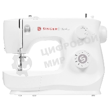 Швейная машина Singer M2405 белый, электромеханическая, вертикальный качающийся, 9 операций, петля полуавтомат