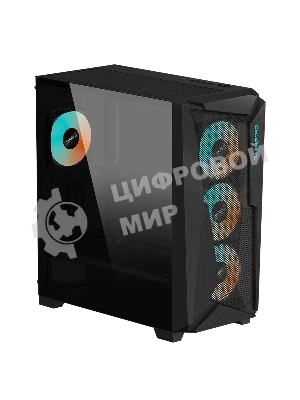 Компьютерный корпус Gigabyte C301 Glass MidTower, ATX, USB-C x1, USB 3.0 x2, Audio I/O, GPU:400мм, черный, TG
